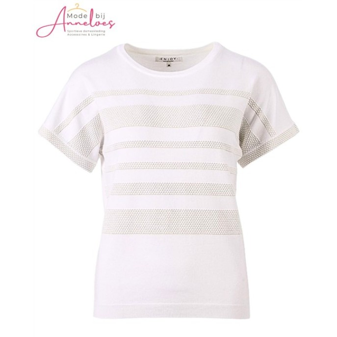 Enjoy Pullover Structuur 422560 Beige